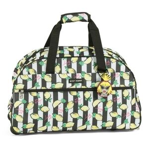 🔹️Betsey Johnson🔹️22in  Lemon Pattern Rolling Duffle Travel Bag